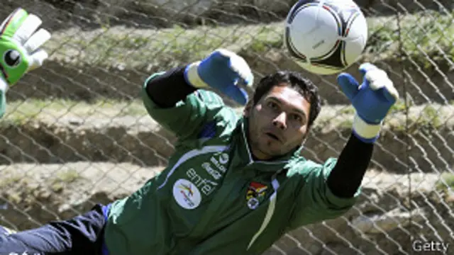 Daniel Vaca, portero de la selección de Bolivia