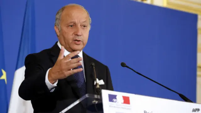 O chanceler francês Laurent Fabius