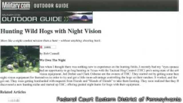 Реклама ПНВ для охоты