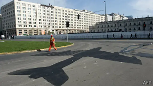 Sombra de un Hawker Hunter