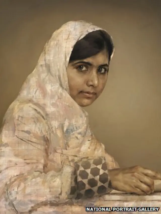 جوناتن نے اس پورٹریٹ کو ملالہ فنڈ کو عطیہ دے کر بہت بڑی مہربانی کی ہے: ملالہ