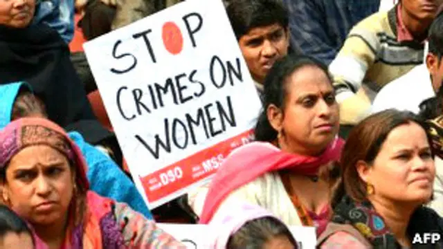 Protestas en India por la violación de una joven en diciembre