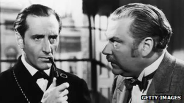 Holmes y Watson en una escena de La Aventura de la Caja de Cartón