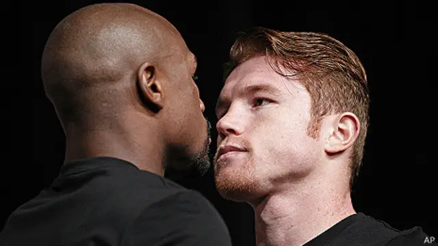 Saúl "Canelo" Álvarez y Floyd Mayweather Jr.