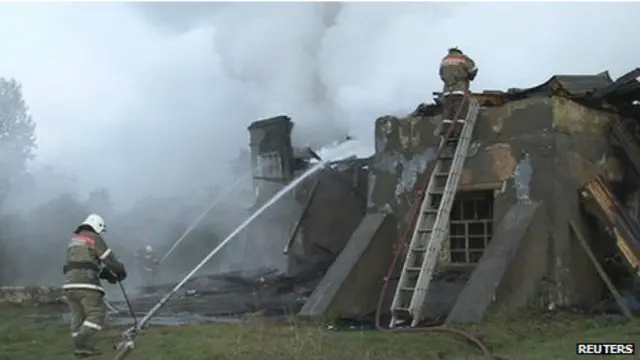 Пожар под Новгородом