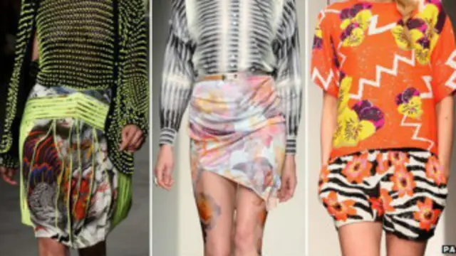 पिछले सालों में लंदन फैशन वीक में देखे गये मिक्स पैटर्न