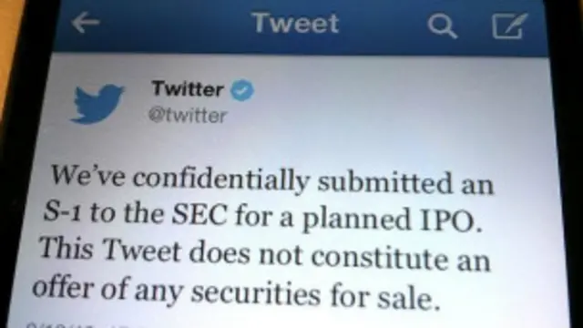 بی بی سی کی سمیرا حسین کہتی ہے کہ توقع ہے کہ ٹوئٹر سٹاک ایکسچینج پر جاتے ہوئے فیس بک کے مثال سے سبق سیکھے گا