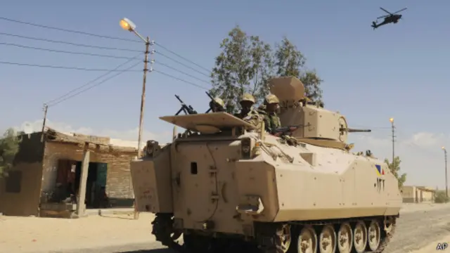 مصادر عسكرية تقول إنه تم نشر 22 ألف جندي لتنفيذ الحملة في سيناء