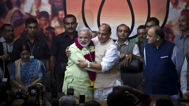 नरेंद्र मोदी, राजनाथ सिंह, सुषमा स्वराज, अरुण जेतली