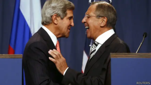 John Kerry e Sergei Lavrov