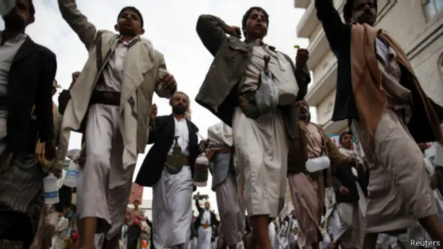 متظاهرون حوثيون