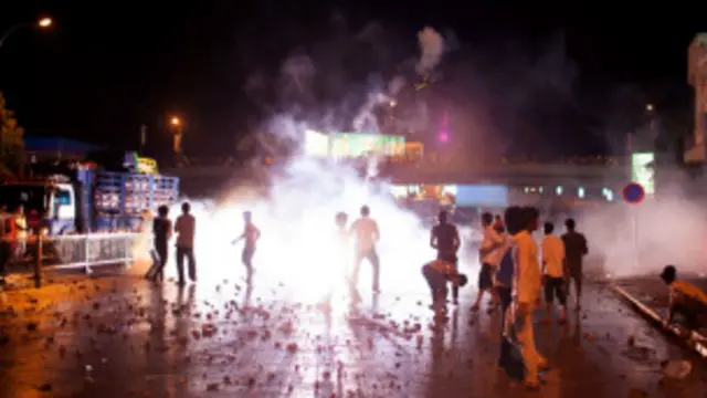 柬埔寨抗议示威