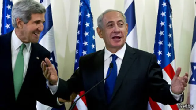 Госсекретарь США Керри и премьер Израиля Нетаньяху на пресс-конференции в Иерусалиме