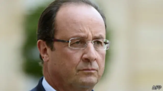 فرانسوا اولاند بر حفظ گزینه نظامی تاکید کرده است