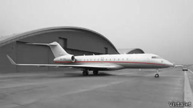 Uno de los aviones de VistaJet.