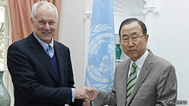 Ake Sellstrom y Ban Ki-moon