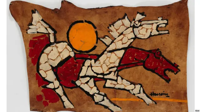 एमएफ़ हुसैन की पेंटिंग