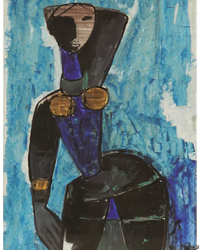 एमएफ़ हुसैन की पेंटिंग