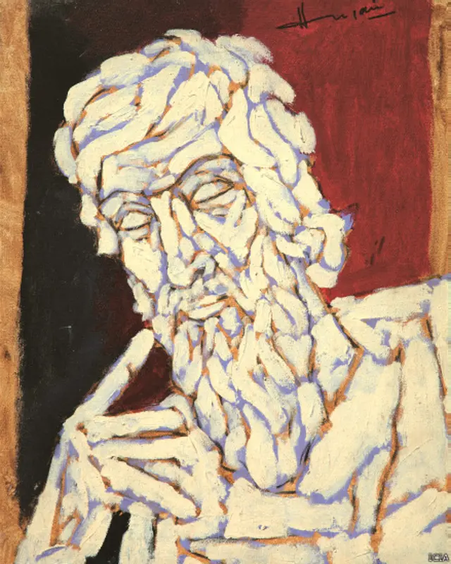 एमएफ़ हुसैन की पेंटिंग