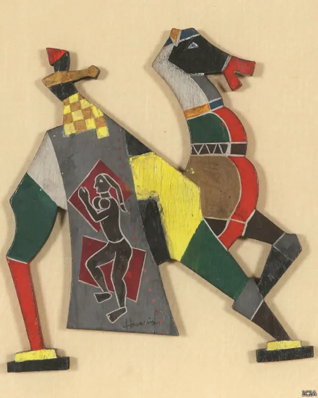 एमएफ़ हुसैन की पेंटिंग