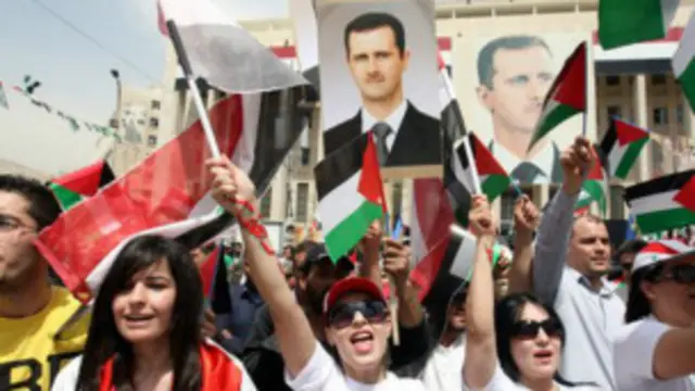 Simpatizantes de al Asad