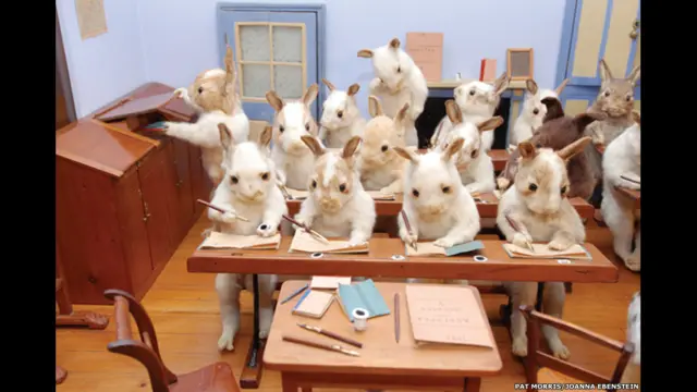 Escuela de los conejos, 1888. 