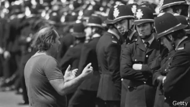 Huelga de mineros en el Reino Unido