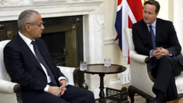 يقوم رئيس الوزراء الليبي بزيارة لبريطانيا