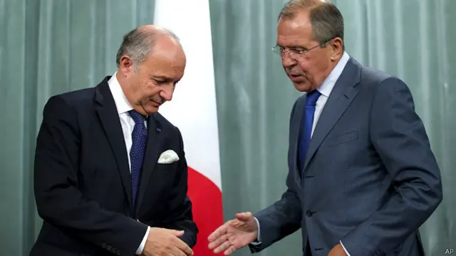 सीरिया, फ्रांस, रूस, विदेशमंत्री, बैठक, सर्गेई लावरोव, लॉरांग फेबियुस