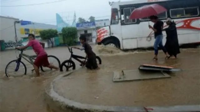 Inundaciones en México, foto AP.