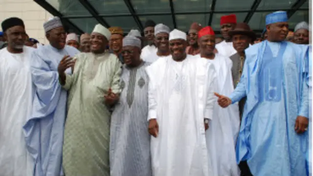 Gwamnonin sabuwar PDP a ziyararsu zuwa majalisar wakilan Najeriya