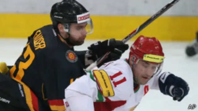 Матч хоккейных сборных Германии и Белоруссии в Минске, 5 апреля 2013 года