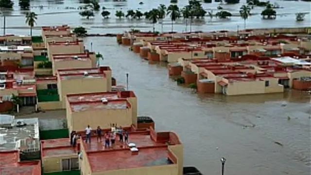 Inundaciones en México.