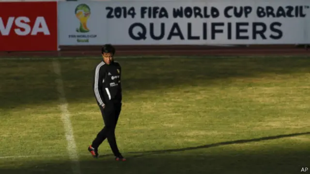 Treinador da Venezuela em La Paz | Foto: AP