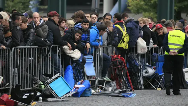 Antrian di Oberhausen, Frank Augstein/AP