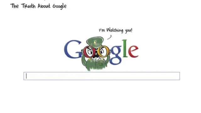 Албаиҳ мана бу суратни GOOGLE дохил 9та интернет ширкати фаолиятини кузатиб бориш имконини берувчи ўта махфий PRISM дастури ҳақидаги ҳужжатлар ошкор бўлишидан илҳомланиб яратган