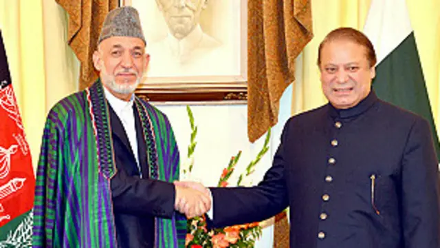 شریف و کرزی (عکس از آرشیو) 