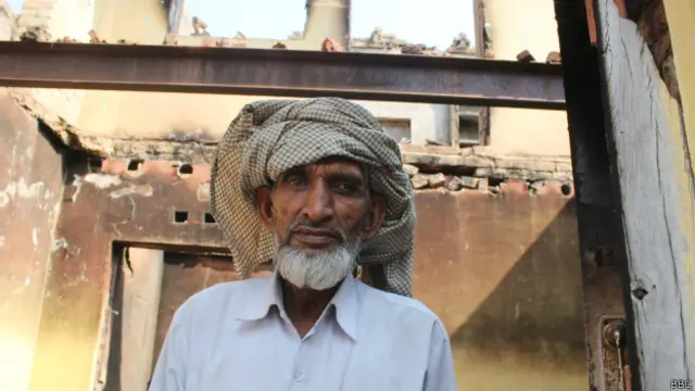 मुज़फ़्फ़रनगर दंगे मे तबाह घर