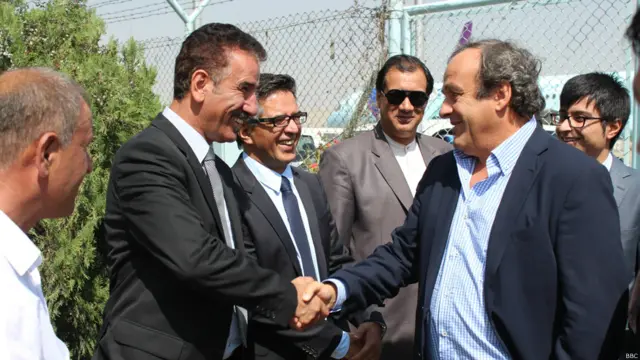 میشل پلاتینی، رئیس اتحادیه فوتبال اروپا، یوفا، صبح امروز وارد کابل شد.