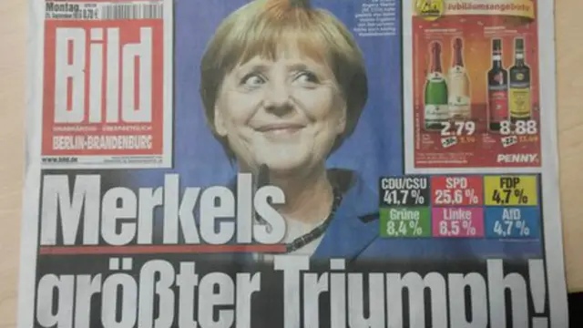 《图片报》高呼默克尔取得“最大的胜利”