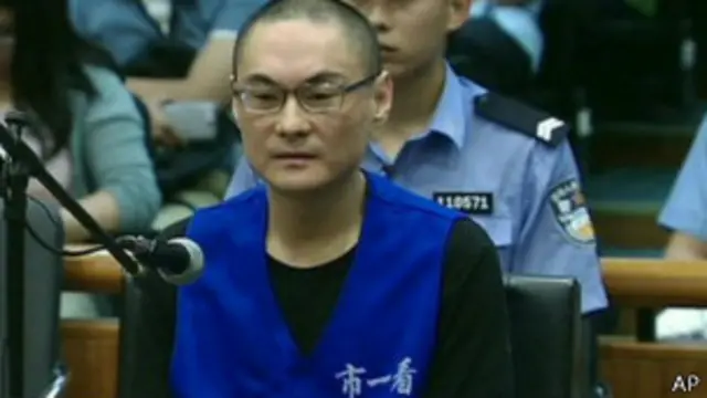 Han Lei, condenado à morte. Foto: AP