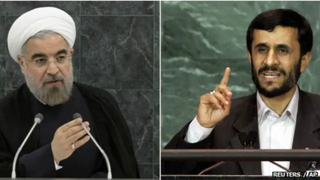 Rohani y Ahamadinejad