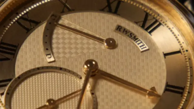 हाथ से बनी रॉजर डब्ल्यू स्मिथ की घड़ी