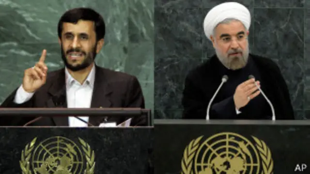 Ahmadineyad y Rohani