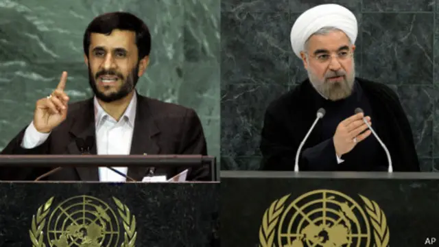 Ахмадинежад и Роухани
