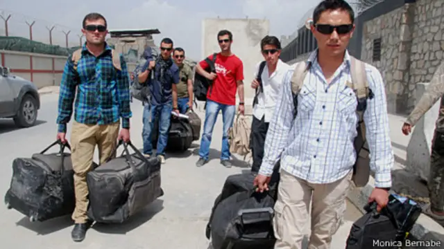 Traductores españoles en Badghis (Foto: Mónica Bernabé)