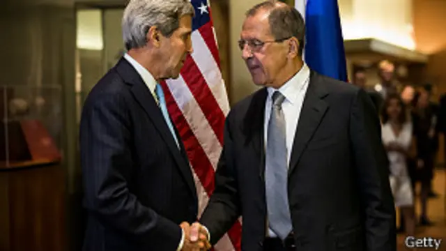 जॉन केरी और सर्गेई लावारोव