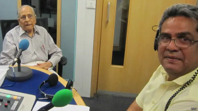 पूर्व नौकरशाह बिशन टंडन बीबीसी हिंदी को इंटरव्यू देते हुए.