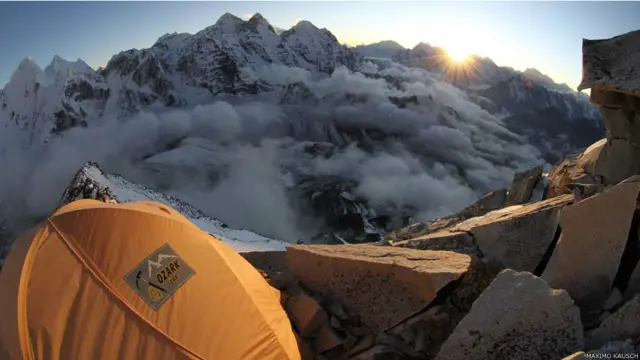 Campamento en Quitaraju, Perú