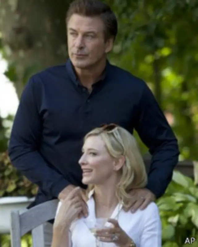 کیت بلانشت و الک بالدوین در نمای از فیلم جاسمین غمگین